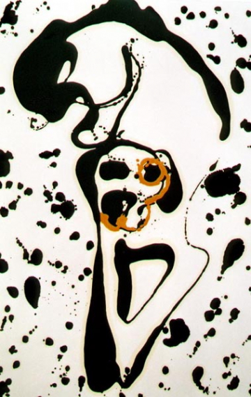 Dripping Figura16: COBI - 100X70cm - Óleo Papel Satinado 1.100 G - 2002. VENDIDO